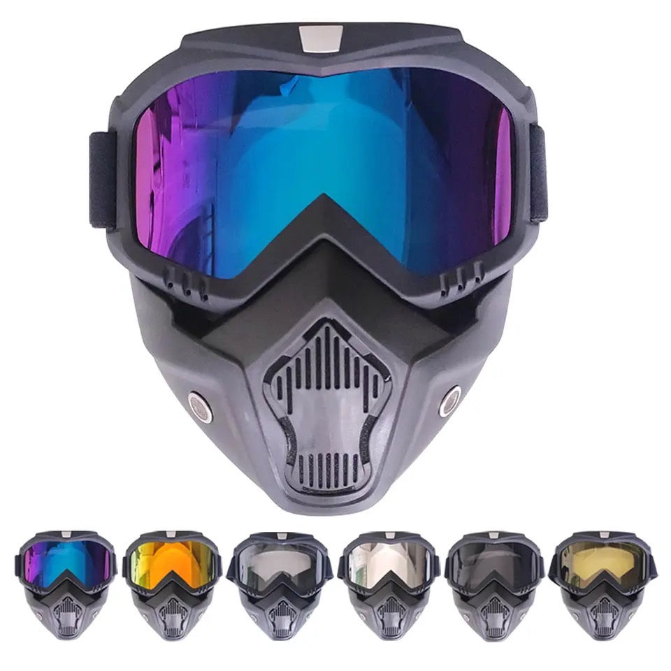 Sunglasses Riding Motocross Glasses Windproof Cycling Masks Full Face Protective Uv Protection for Skiing Helmet Goggles