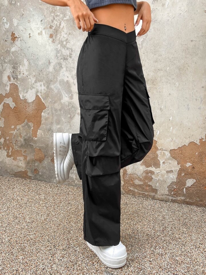 Flap Pocket Side Cargo Pants