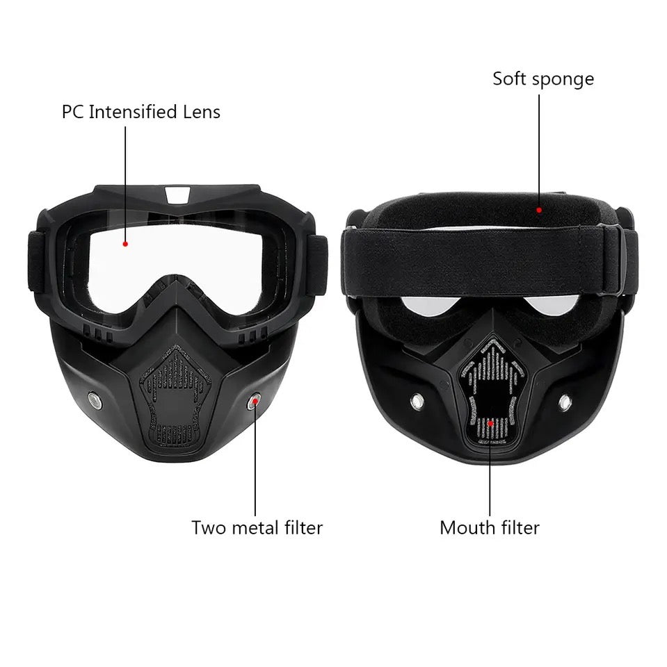 Sunglasses Riding Motocross Glasses Windproof Cycling Masks Full Face Protective Uv Protection for Skiing Helmet Goggles