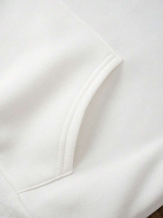 Kangaroo Pocket Solid Thermal Lined Hoodie