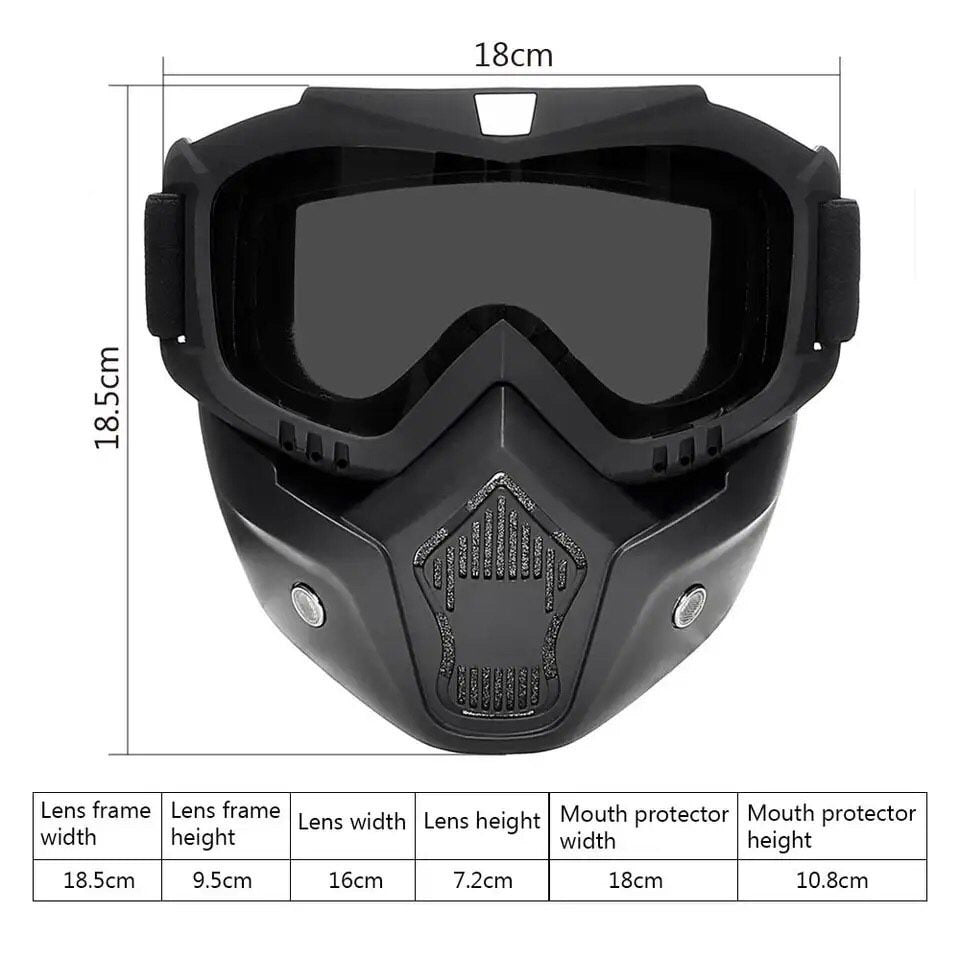 Sunglasses Riding Motocross Glasses Windproof Cycling Masks Full Face Protective Uv Protection for Skiing Helmet Goggles
