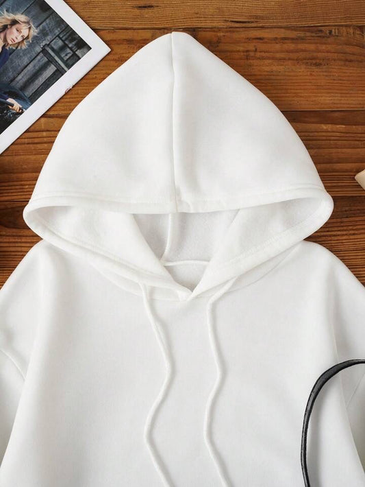 Kangaroo Pocket Solid Thermal Lined Hoodie