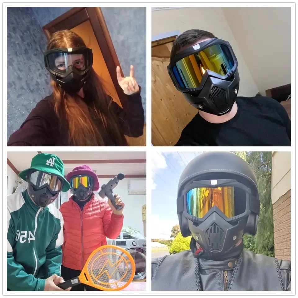 Sunglasses Riding Motocross Glasses Windproof Cycling Masks Full Face Protective Uv Protection for Skiing Helmet Goggles