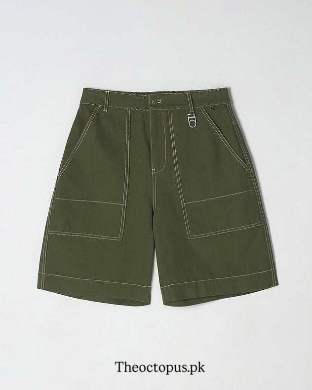 Stitch Bermuda Denim Twill Pants