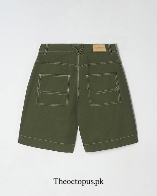 Stitch Bermuda Denim Twill Pants