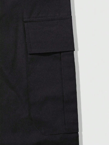 Printed wide leg cargo