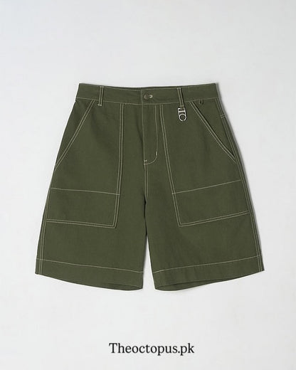 Stitch Bermuda Denim Twill Pants