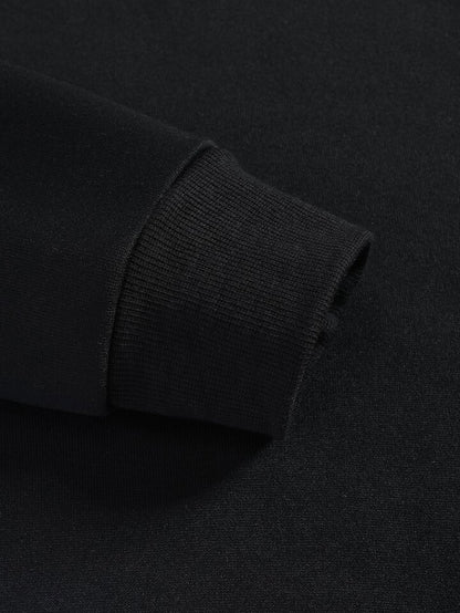 Plus Solid Round Neck Sweatshirt