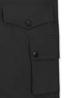 Black Cargo flap pocket